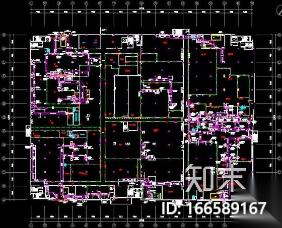 [深圳]大型工业厂房暖通设计全套竣工图纸(净化系统施工图下载【ID:166589167】