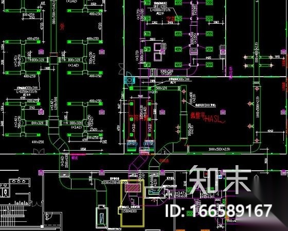 [深圳]大型工业厂房暖通设计全套竣工图纸(净化系统施工图下载【ID:166589167】