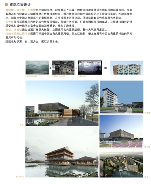 [重庆]中式风格中学新校区建筑设计方案文本cad施工图下载【ID:164871122】