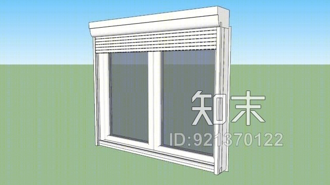 PVC窗帘SU模型下载【ID:921370122】