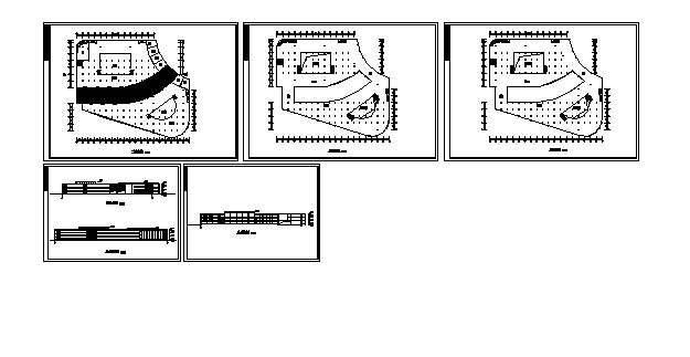 多层商场建筑平立面方案cad施工图下载【ID:151452161】