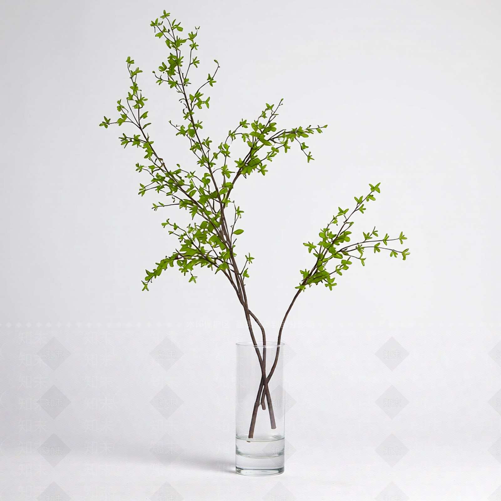 带盆枝叶装饰植物3D模型下载【ID:1206185453】