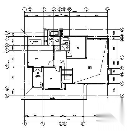 某二层别墅（A6型）建筑方案图cad施工图下载【ID:149919139】