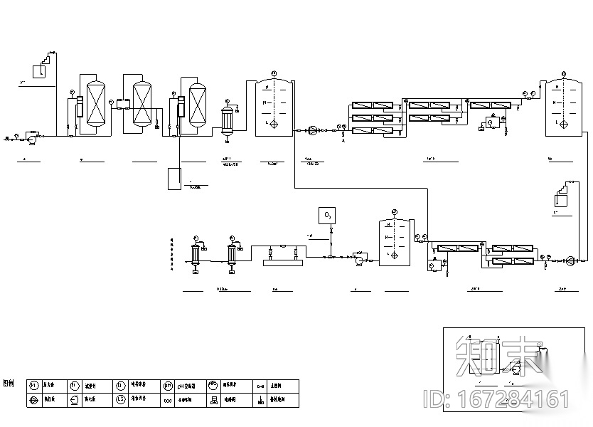 直饮水生产工艺流程节点图施工图下载【ID:167284161】