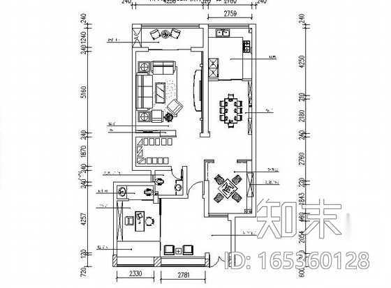 [乐山]某高端工作室设计作品新中式豪华3层别墅室内设计...施工图下载【ID:165360128】