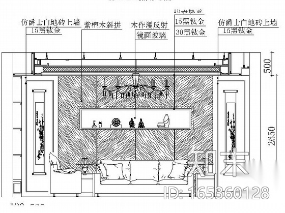 [乐山]某高端工作室设计作品新中式豪华3层别墅室内设计...施工图下载【ID:165360128】