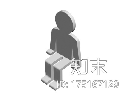 显示屏坐立小人儿3d打印模型下载【ID:175167129】