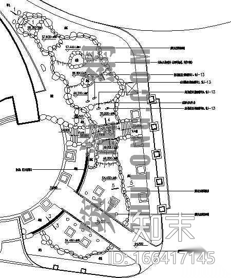 湖南某别墅会所景观施工图cad施工图下载【ID:166417145】