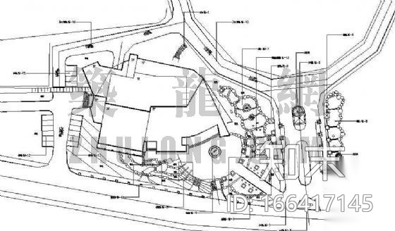 湖南某别墅会所景观施工图cad施工图下载【ID:166417145】