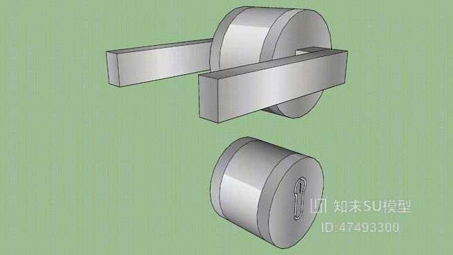 门把手SU模型下载【ID:418061391】