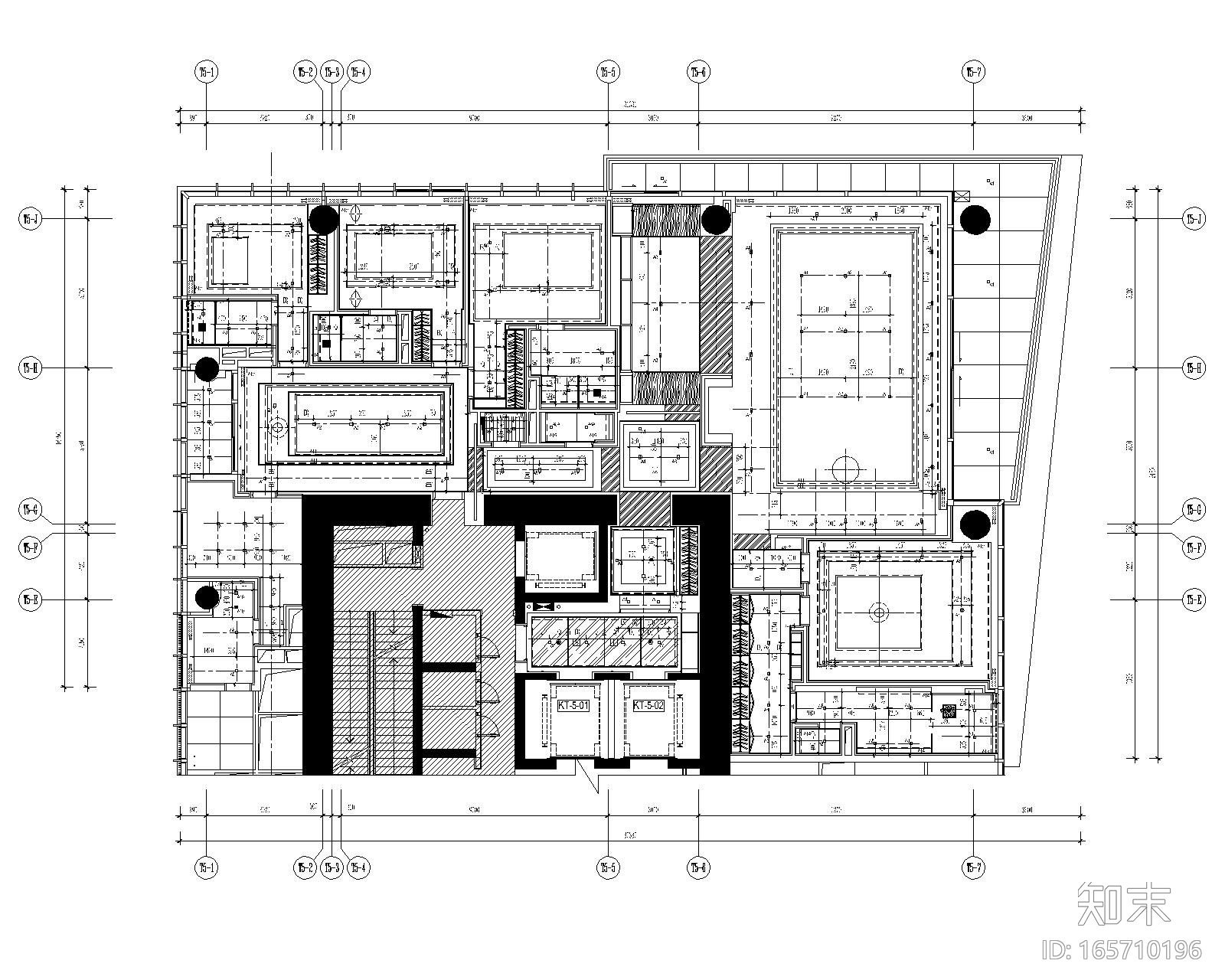 [YabuPushelberg]深圳湾1号-现代风格豪华五居室样板间室...cad施工图下载【ID:165710196】