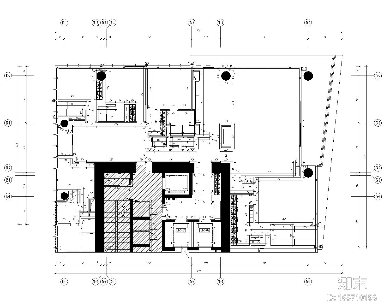 [YabuPushelberg]深圳湾1号-现代风格豪华五居室样板间室...cad施工图下载【ID:165710196】