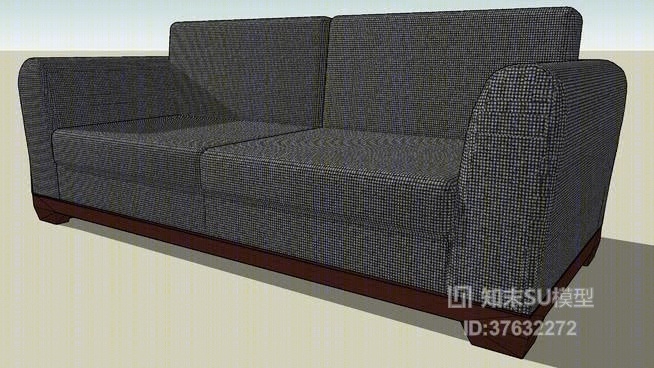 双人沙发SU模型下载【ID:37632272】