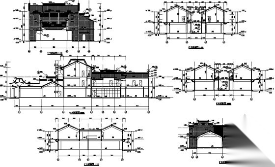 [成都]洛带文化艺术村某街区小镇住宅（4号楼）建筑施工...cad施工图下载【ID:165752144】