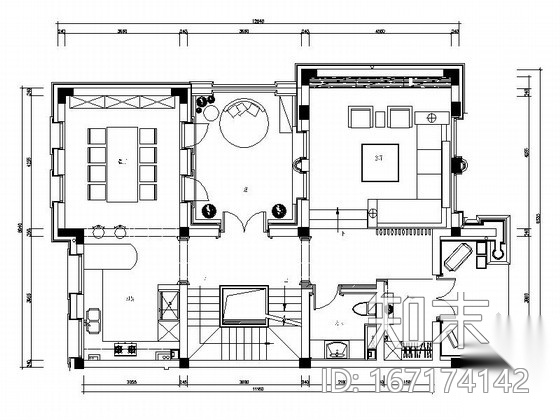 [杭州]摩登风格550平四层别墅室内装修图（含实景）cad施工图下载【ID:167174142】