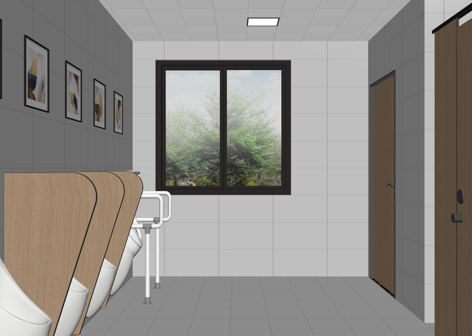 现代公共卫生间3D模型下载【ID:1214413784】
