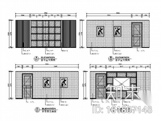 [昆明]三层极致办公空间装修图（含效果）cad施工图下载【ID:161807148】