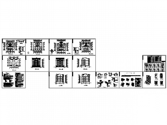 某单元式五层住宅楼建筑方案扩初图施工图下载【ID:165601146】