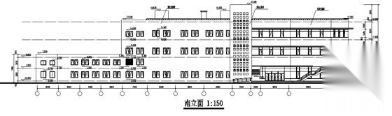 [北京]某外国语学校新校舍食堂建筑施工图施工图下载【ID:165758137】