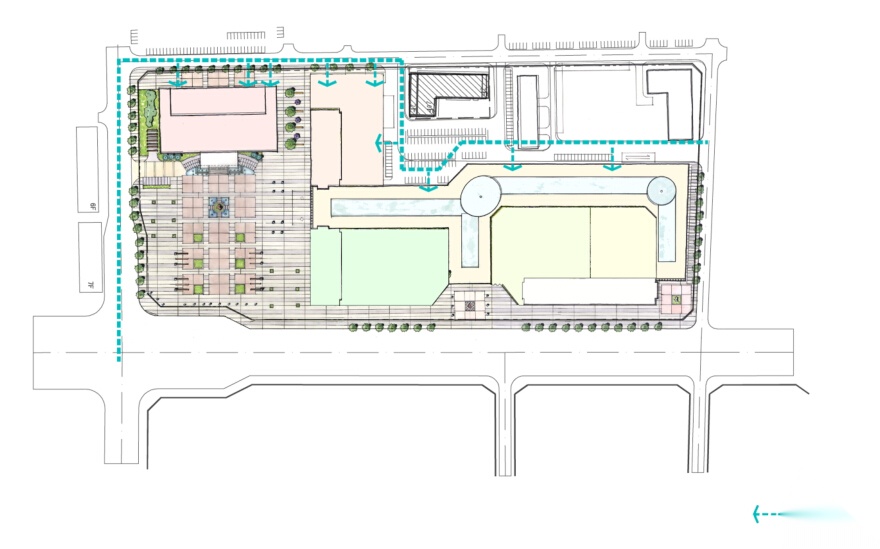 [山西]万达广场商业综合体公寓、酒店外立面及外部空间方...cad施工图下载【ID:164861130】