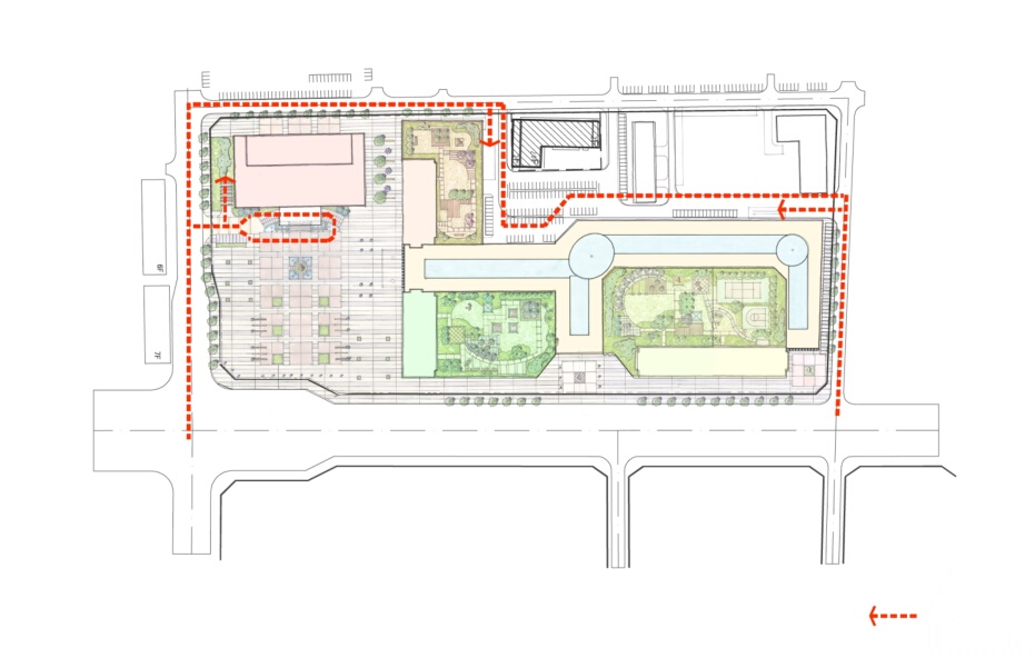 [山西]万达广场商业综合体公寓、酒店外立面及外部空间方...cad施工图下载【ID:164861130】