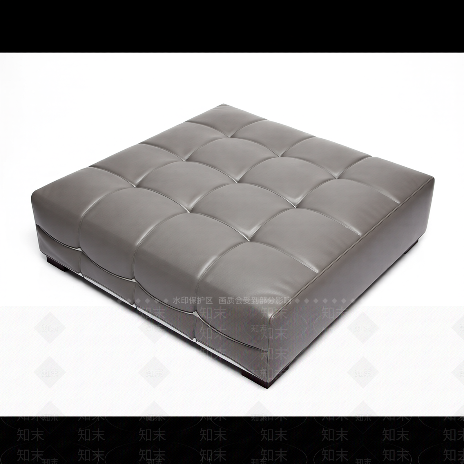 绗缝方形脚凳3D模型下载【ID:1206201279】
