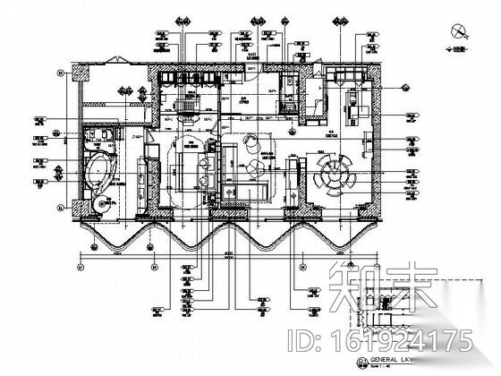 [三亚]超豪华七星级酒店精致套房室内装修图施工图下载【ID:161924175】