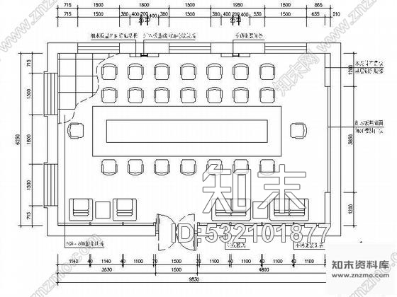 施工图某会议室装修图cad施工图下载【ID:532101877】