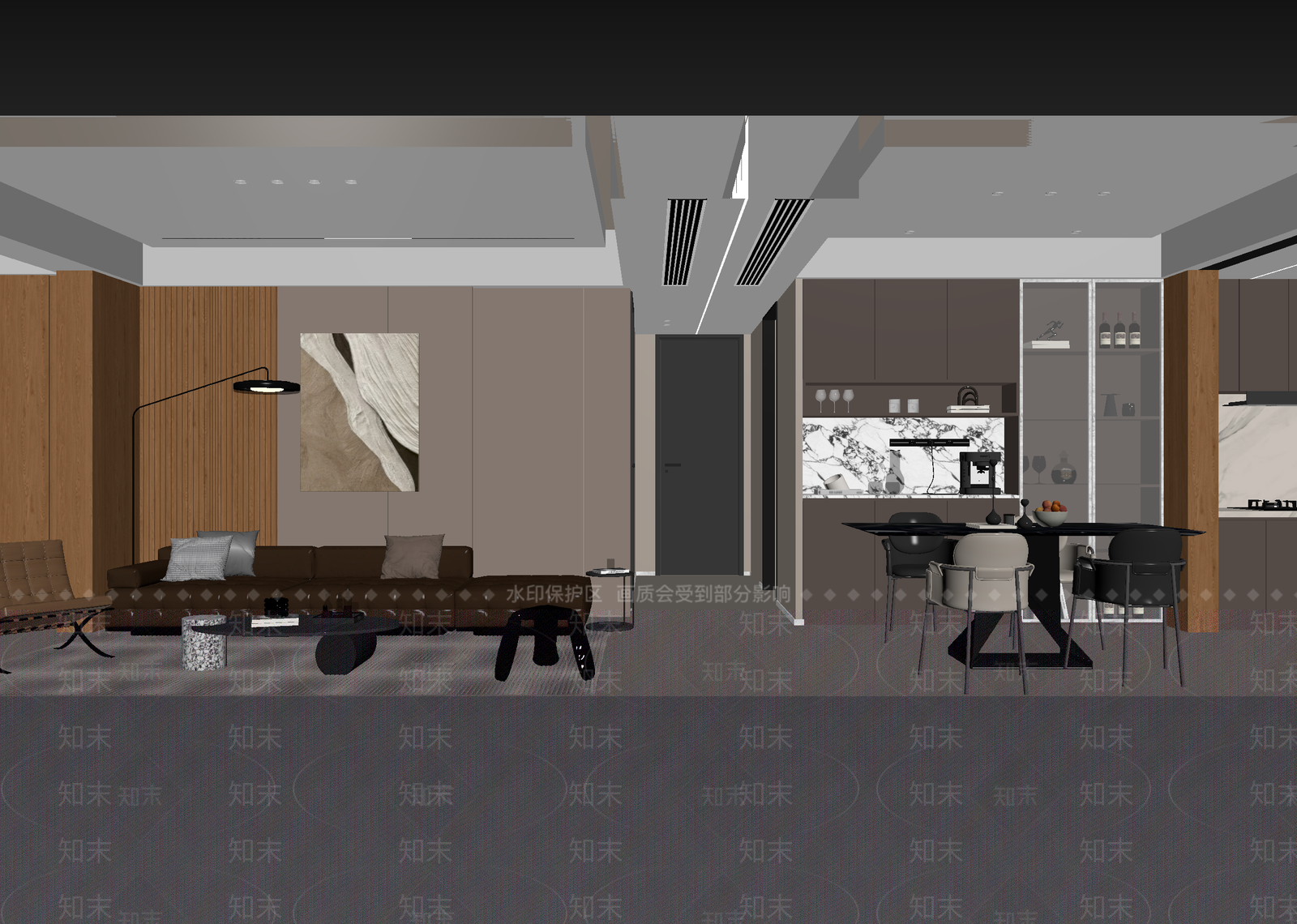 意式客餐厅3D模型下载【ID:1215093161】