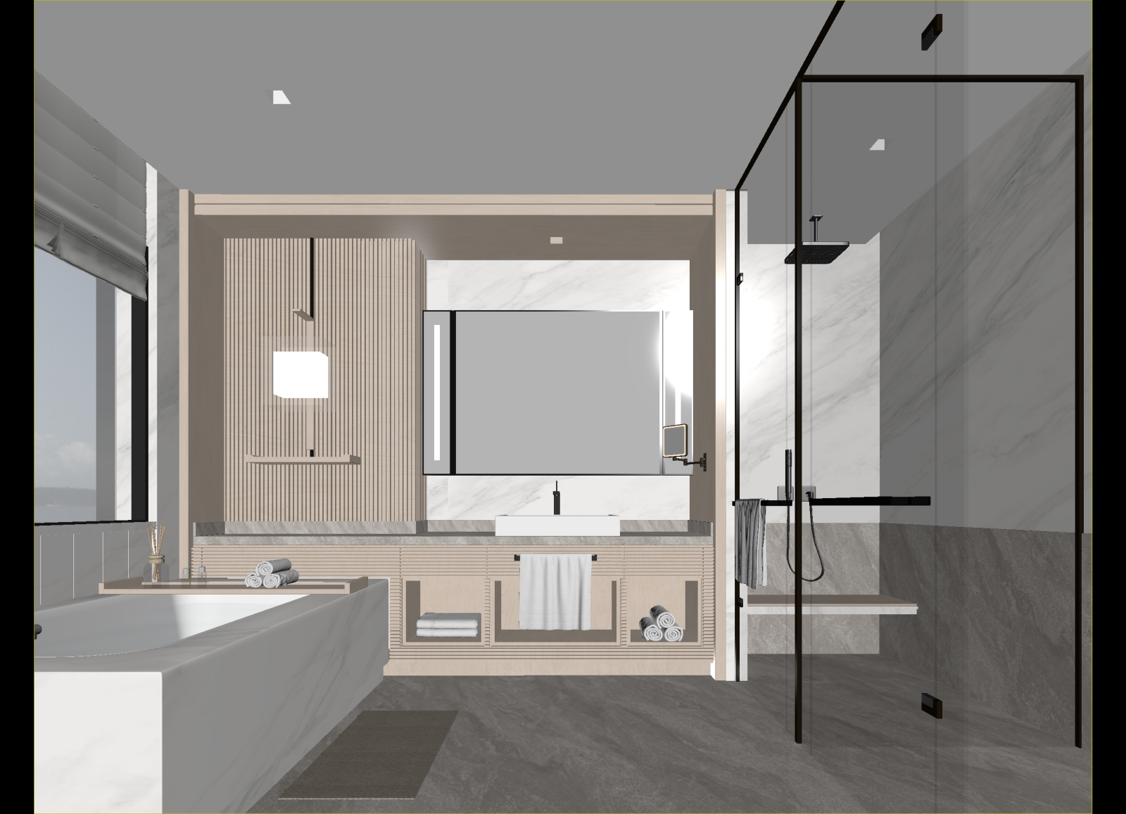 现代卫生间3D模型下载【ID:1214992426】