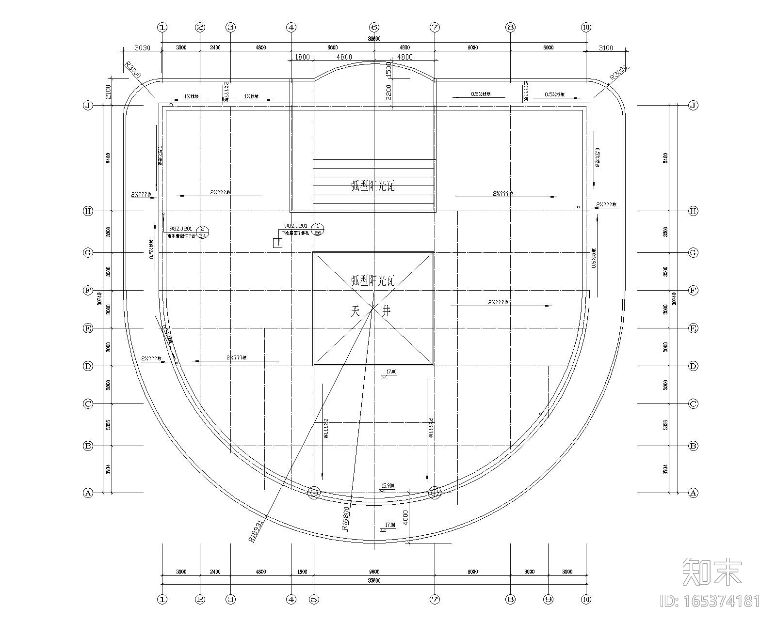 城建图书馆室内装修设计施工图(CAD)施工图下载【ID:165374181】