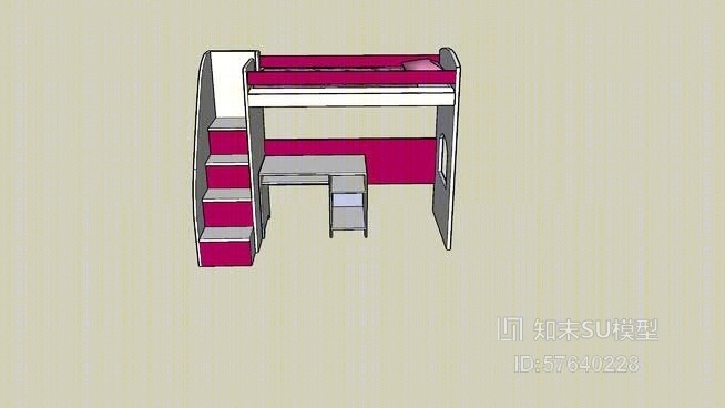 双层床SU模型下载【ID:57640228】