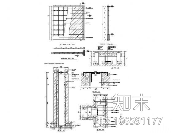 石材墙体湿挂结构详图施工图下载【ID:166591177】