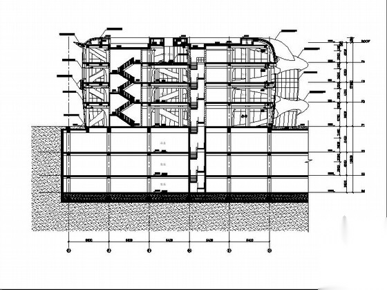 [北京]知名地标级SOHO办公商业综合体建筑施工图（含计算...cad施工图下载【ID:166217143】