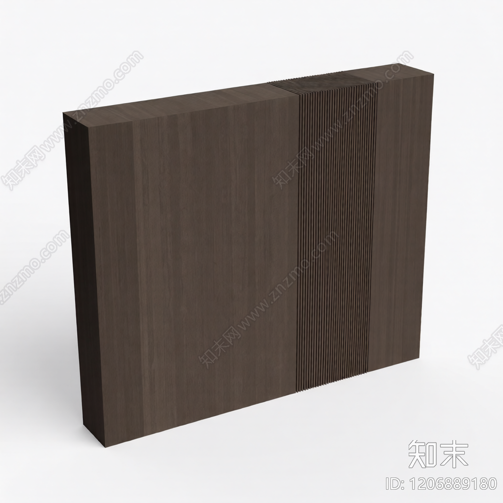 木质装饰墙板3D模型下载【ID:1206889180】