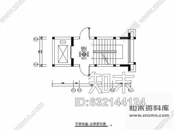 施工图广东佛山某高档小区标准层电梯间装修图施工图下载【ID:632144124】