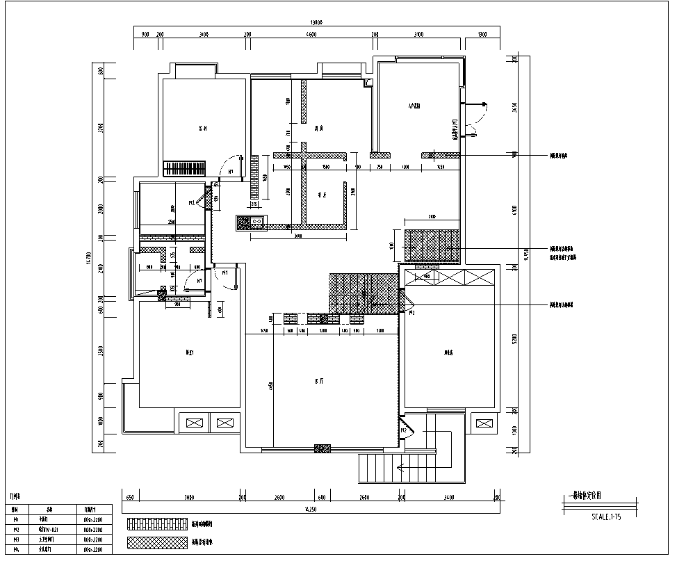 北京某别墅室内装修设计施工图及效果图cad施工图下载【ID:161787146】