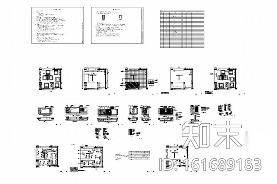 [福建]家居体验馆内部床垫展示店内施工图cad施工图下载【ID:161689183】