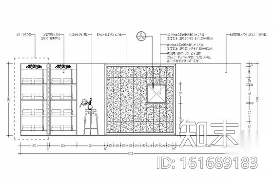 [福建]家居体验馆内部床垫展示店内施工图cad施工图下载【ID:161689183】