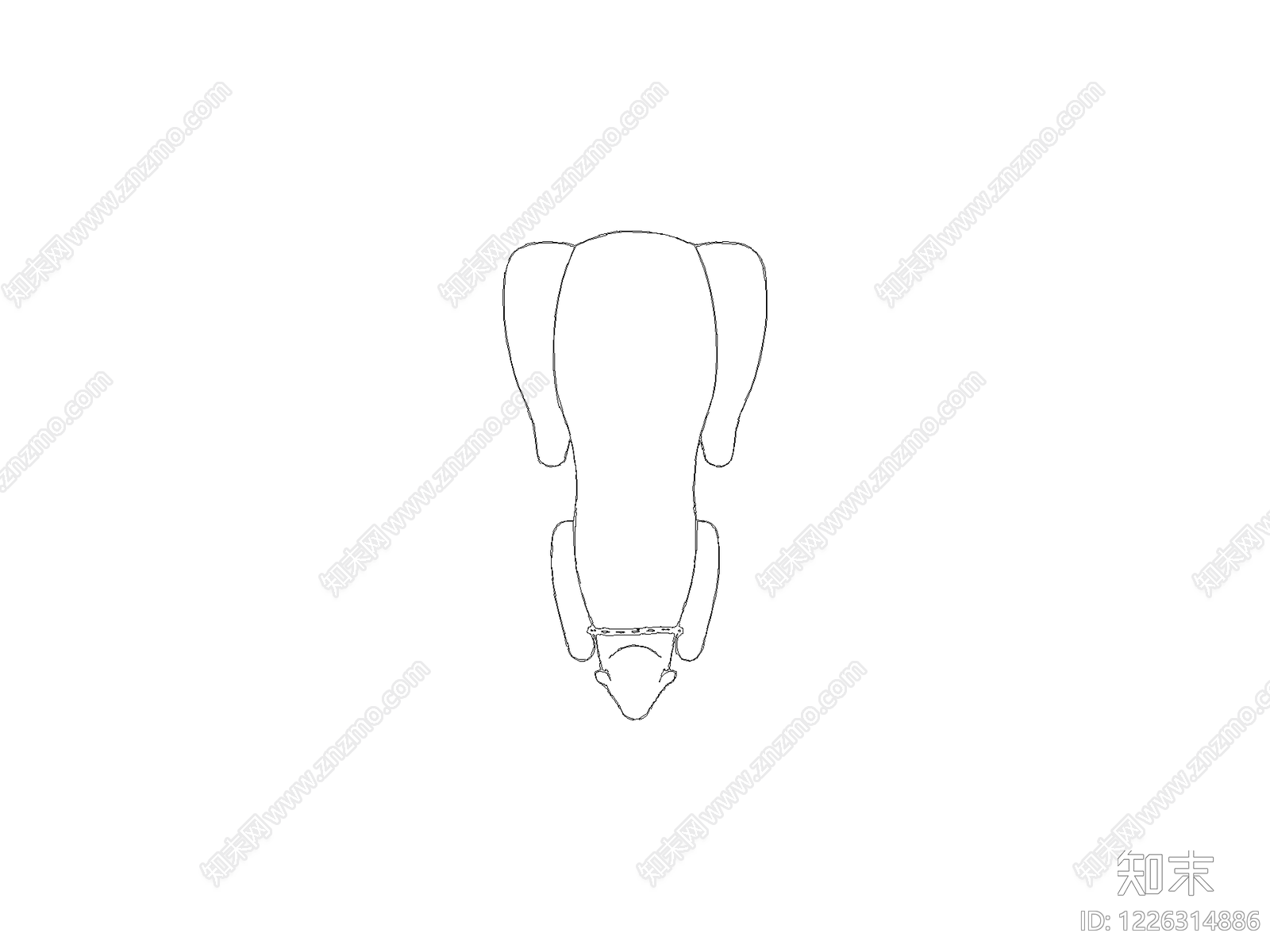 沙发CAD图纸