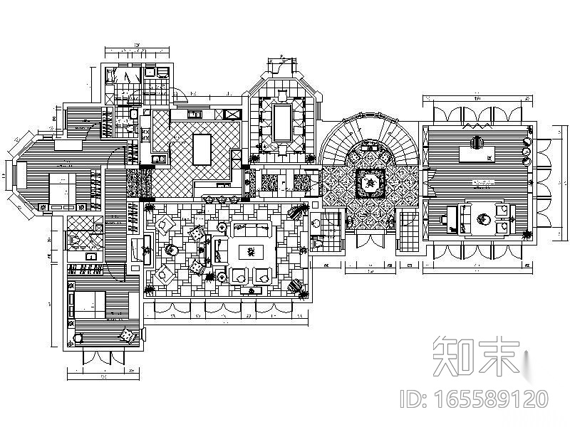 [学生作业]双层小别墅装修图施工图下载【ID:165589120】