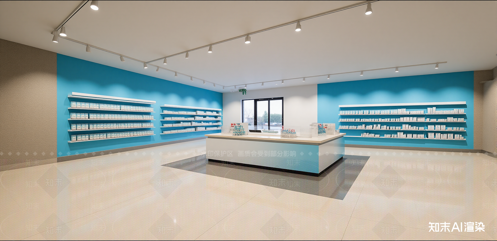 现代便利店SU模型草图