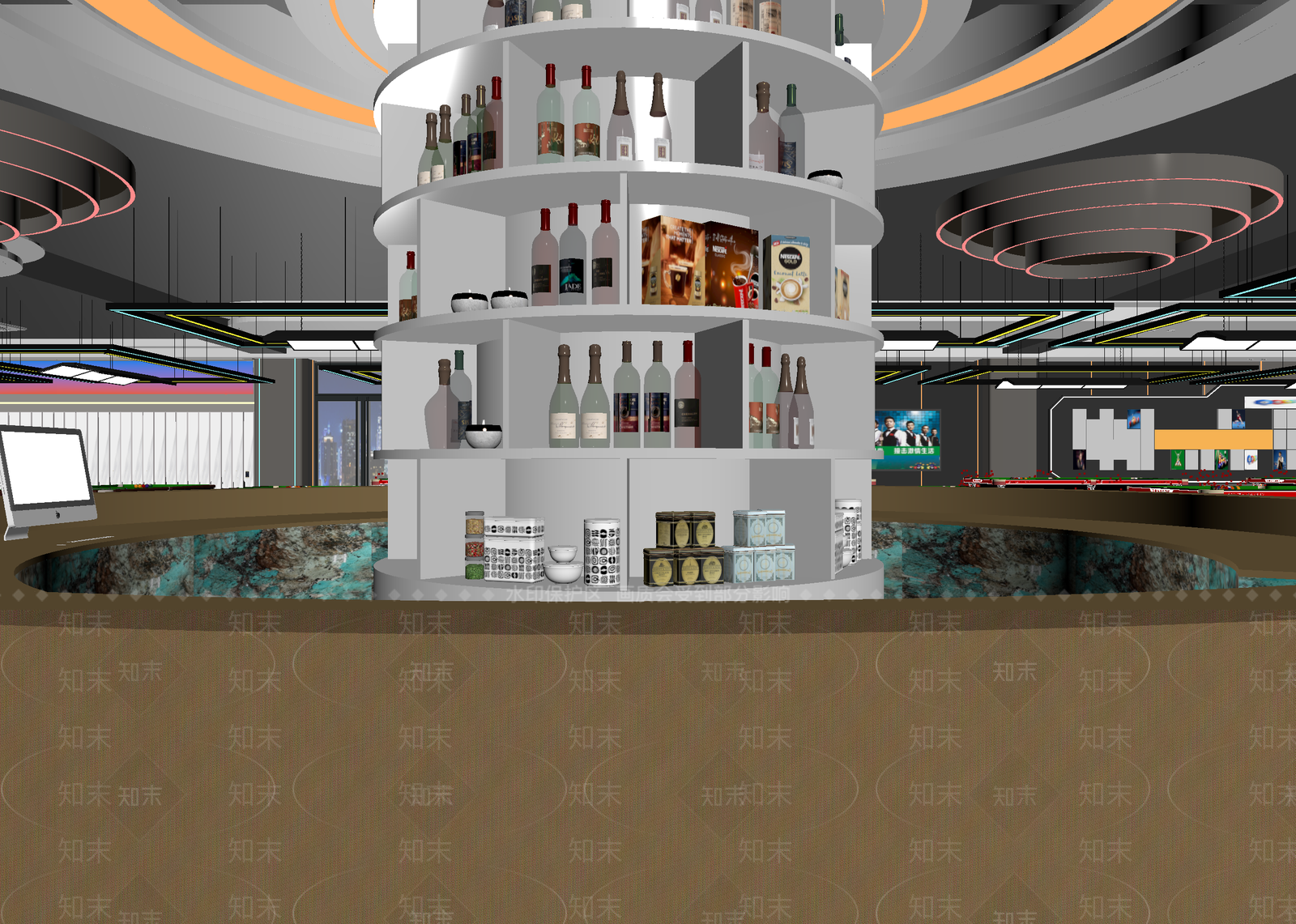 现代酒吧3D模型下载【ID:1215173812】