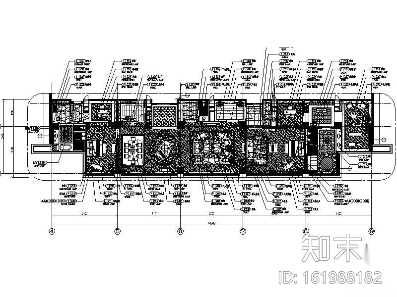 某酒店总统套房装修图cad施工图下载【ID:161988182】