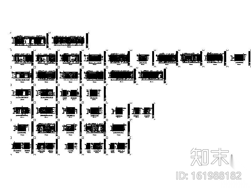 某酒店总统套房装修图cad施工图下载【ID:161988182】