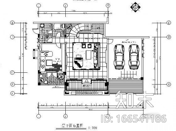 [毕业设计]三层别墅空间设计cad施工图下载【ID:166541186】