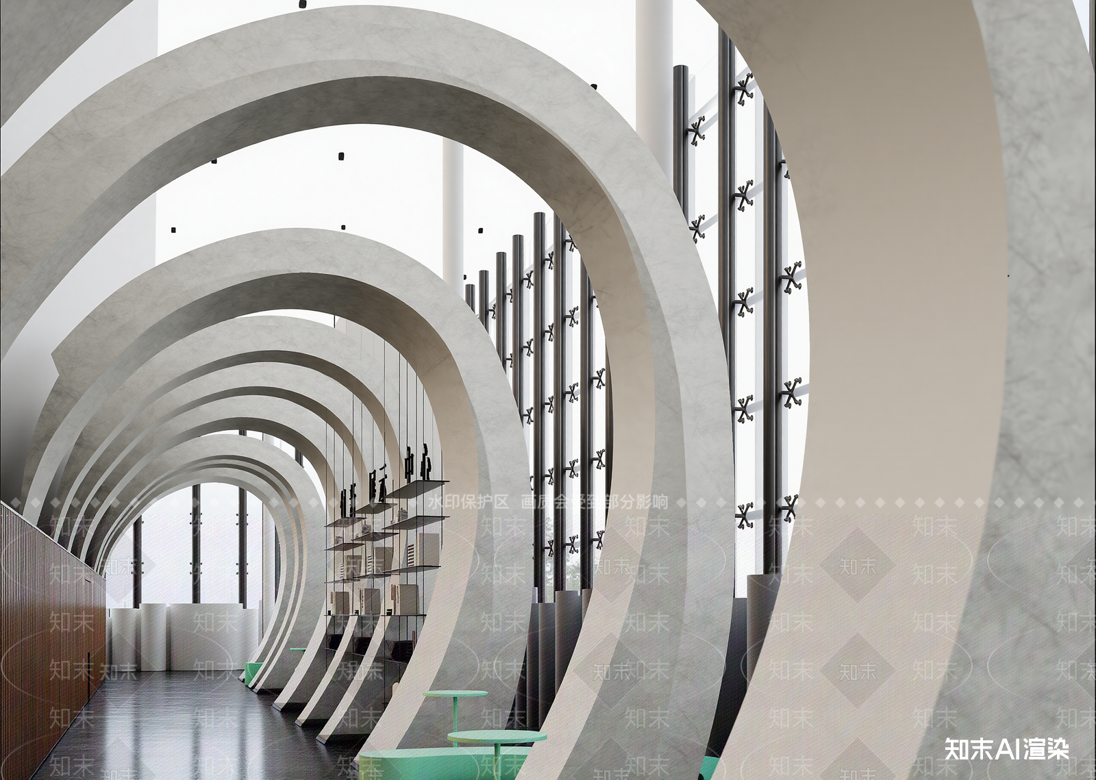 现代科技展厅3D模型下载【ID:1214837646】