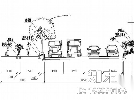 宁波某道路景观工程施工图施工图下载【ID:166050108】