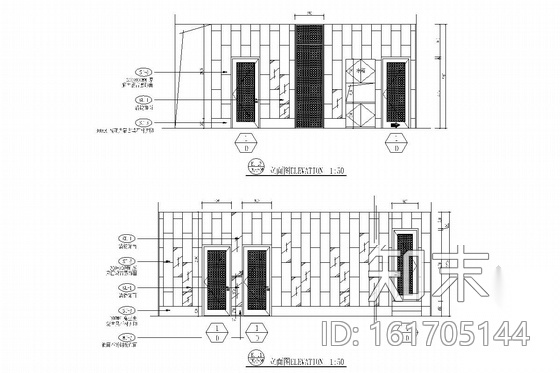 [北京]市中心商务楼内美容中心室内施工图（含实景图）cad施工图下载【ID:161705144】