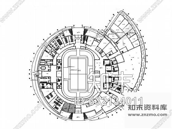 施工图浙江恢宏大气三层体育馆装饰设计竣工图含实景施工图下载【ID:632134011】